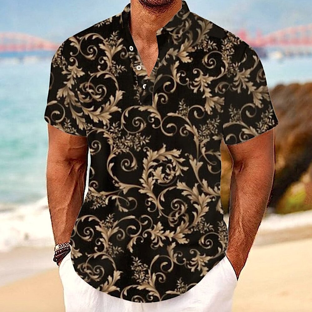 BAROQUE GOLD Drill Clothing Shirt 4X Black - Picture 2 of 11
